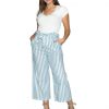 LINEN STRIPE PANTS