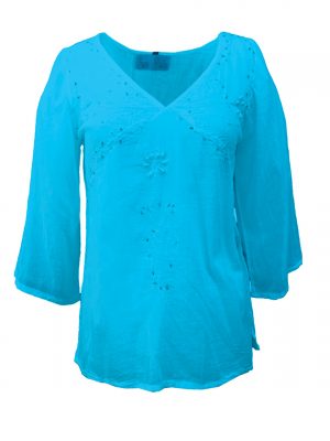 Πουκαμίσα με κέντημα και χάντρες | Κ608-1