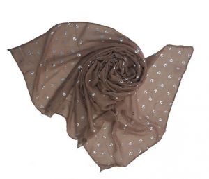 Φουλάρι με μεταλλικό τύπωμα | 19-5035