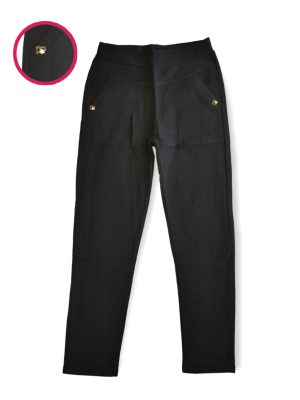 Plus Size Παντελόνι-Κολάν | 1033-black