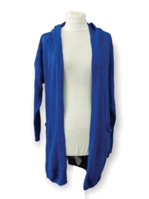 Γυναικεία πλεκτή ζακέτα  | LL48220-Blue