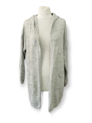 Γυναικεία πλεκτή ζακέτα  | LL48220-Grey