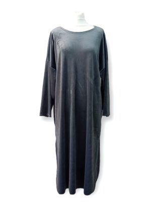 PLUS SIZE Φόρεμα βελούδο| 2741-Anthraki