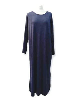 PLUS SIZE Φόρεμα βελούδο| 2741-Blue
