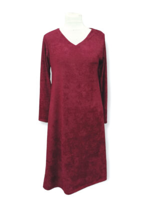 Φόρεμα V Bελουτέ | LD9086-Bordo