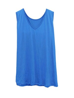 Plus Size Μπλούζα Αμάνικη  | ΜST3043-electric