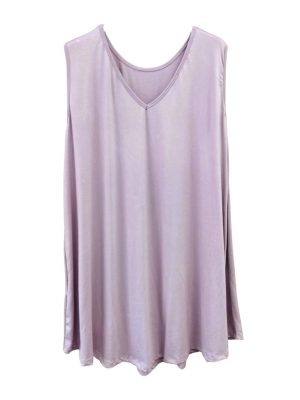 Plus Size Μπλούζα Αμάνικη  | ΜST3043-pink