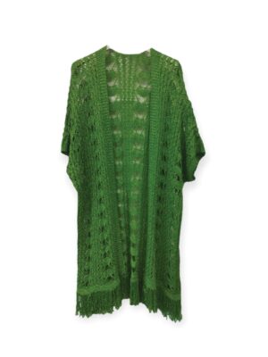 Πανωφόρι με κρόσσια| 19008-green