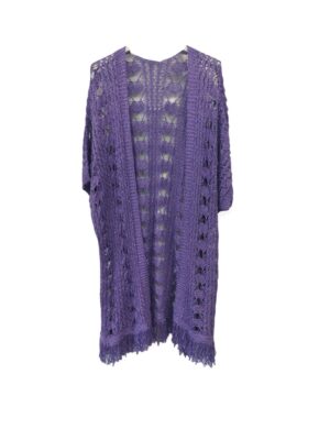 Πανωφόρι με κρόσσια| 19008-purple