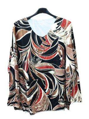 Plus size top| LD82830-black