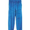 velour pants light blue