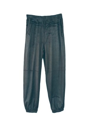 velour black pants