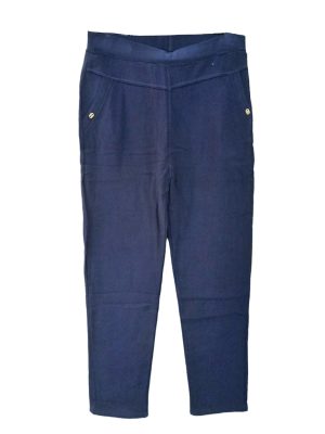 plus size pants navy blue