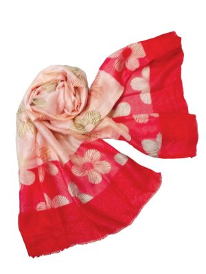 Φουλάρι-Εσάρπα Κόκκινη με lurex  | DSF616-3