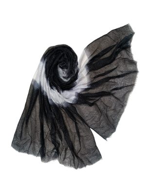 Φουλάρι με ασημοκλωστές  | DSF610black