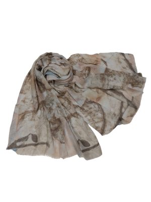 Φουλάρι με ασημοκλωστές  | DSF611 beige