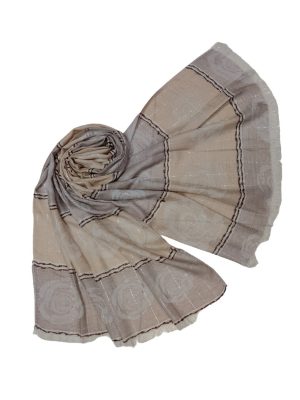 Φουλάρι με τριαντάφυλλα | DSF619 beige