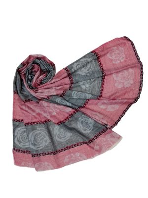 Φουλάρι με τριαντάφυλλα | DSF619 red