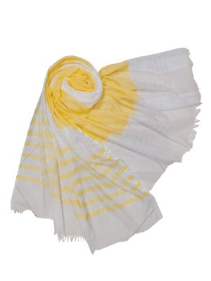 Φουλάρι με ασημοκλωστές  | DSF621 yellow