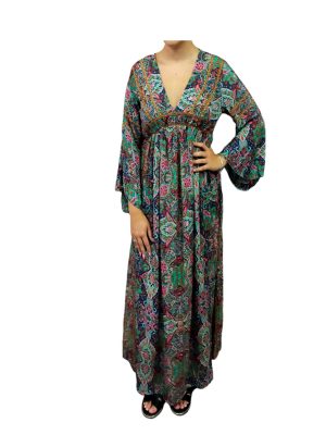 Maxi φόρεμα μεταξωτό | 5022-1