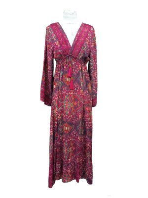 Maxi φόρεμα μεταξωτό | 1027-5