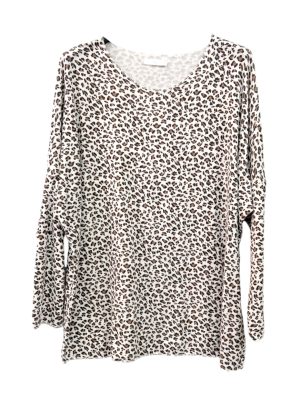 Μπλούζα μαλακή Animal print | 2181 Άσπρη