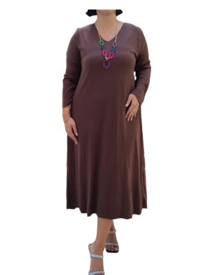 PLUS SIZE Φόρεμα Angora-Lana| 2596 Brown