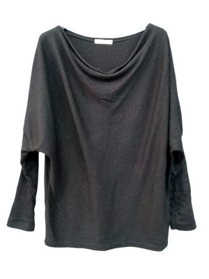 Top με lurex | EL 24648 Μαύρο