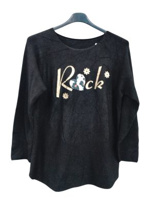 Plus Size απαλό Top | EL8008 μαύρο