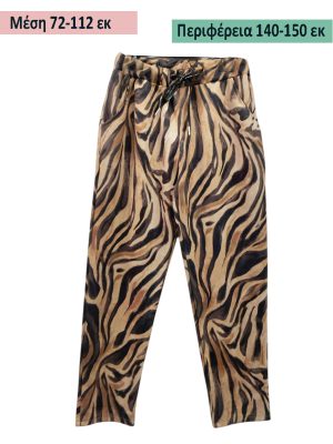 Παντελόνι σουέτ animal print | El 2859-2