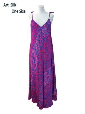 Maxi φόρεμα μεταξωτό | MD1090 lila