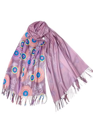 Πασμίνα διπλής όψεως | DSF944 lila