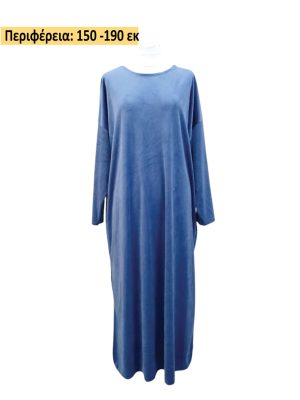 PLUS SIZE Φόρεμα βελούδο| 2741-Ραφ
