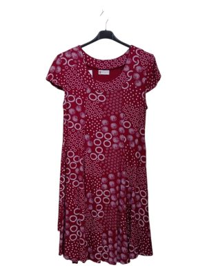 Plus Size Μidi Φόρεμα | MST2603 bordo