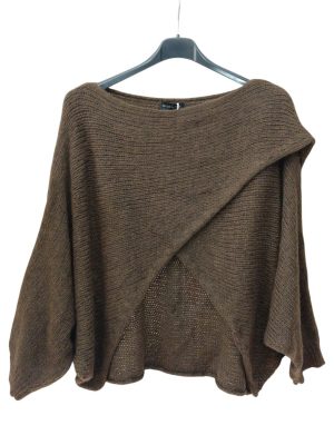 Πλεκτό Oversize Τοπ | LD 454 σοκολατί