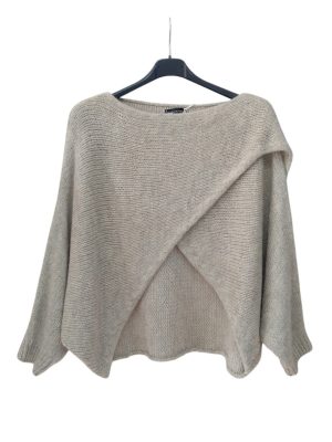 Πλεκτό Oversize Τοπ | LD 454 beige
