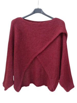Πλεκτό Oversize Τοπ | LD 454 bordo